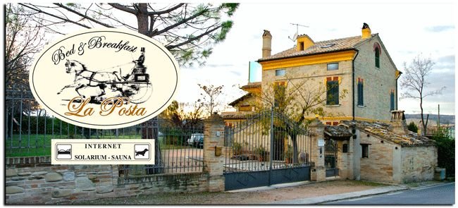 La struttura del bed and breakfast La Posta a Grottazzolina vicino a Fermo